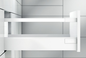 Frontauszug-Garnitur, Blum Tandembox antaro, mit Korpusschiene Blumotion, Systemhöhe D, Zargenhöhe M, 83 mm