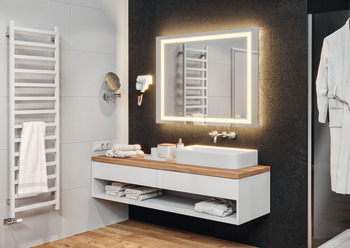 Badezimmerspiegel, Häfele Aquasys, multifunktional