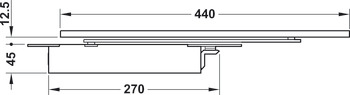 Türschließer, Geze Boxer mit 4 mm verlängerter Achse, verdeckt liegend, EN 2–4