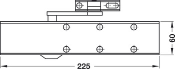 Obentürschließer, Dormakaba TS 73 V, mit Flachformgestänge, EN 2–4