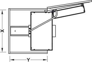 Hochschrank-Innenauszug, mit Türregal und Einhängekörben