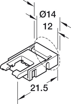 Verbindungsleitung, für Häfele Loox5 LED-Band 10 mm 4-pol. (RGB)
