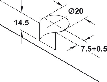 Verbindungsbolzen, Häfele Variofix für Bohrloch-Ø 5 mm, zum Schrauben