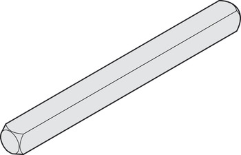 Vierkantstift, Drückerstift 8 mm – Vollstift