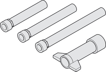 Stütznocken-Set, zur Türdickenüberbrückung bei Verwendung von Garnituren mit SchnellstiftPlus-Verbindung