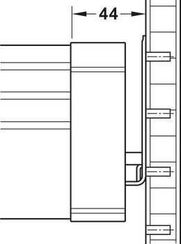 Hängerahmen, Variant-S, variable Breite, hinter Blenden und Türen