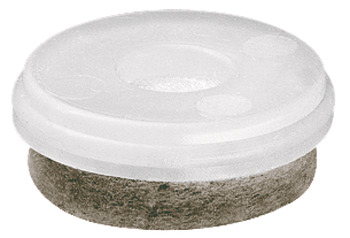 Filzgleiter, rund, zum Eindrücken für Basiselement Ø 20 bis 50 mm
