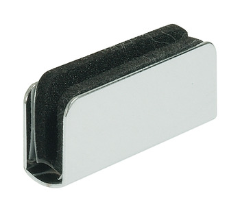 Gegenstück, für Magnet-Druckverschluss Glastür, Höhe 15 mm