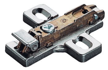 Kreuzmontageplatte, Häfele Metalla 510 SM, Zinkdruckguss, mit Spanplattenschrauben