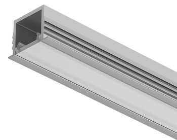 Einbauprofil, Häfele Loox5, Profil 1103, für LED-Bänder, Aluminium