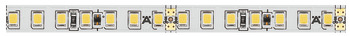 LED-Band Konstantstrom, Häfele Loox5 LED 3050 24 V 8 mm 2-pol. (monochrom), 140 LEDs/m, 9,6 W/m, IP20