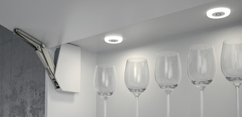 Luminaire LED supplémentaire, rond, Häfele Loox LED 2027, 12 V – version Loox