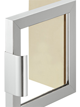 poignée, pour profilé de cadre en aluminium pour vitre 23/26/38 x 14 mm