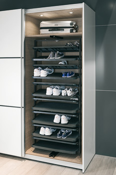 Extension d'armoire à chaussures, avec rotation à 180°, pour jusqu’à 20 ou 50 paires de chaussures