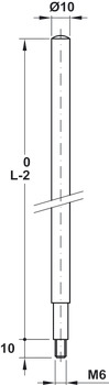 Verrouillage de vantail fixe anti-panique, tube rond pour le haut – MSL 1725