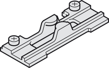 Butoir intermédiaire, pour pose dans le rail de guidage, 33 x 90 mm (l x L)