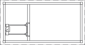 Extension pivotante, pour 1 plateau insert, pour tables à châssis