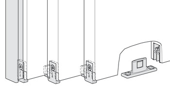 Kit de plaques d'extrémité, pour montage à gauche et à droite, avec vis