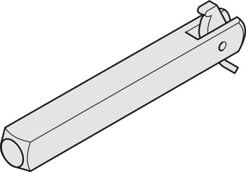 Tige carrée, carré pour porte palière 8 mm, modèle 05 115