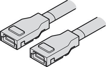 Câble de connexion, pour bande silicone LED Häfele Loox5 8 mm 2 pôles (monochrome)