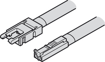 câble d'alimentation, pour Häfele Loox5 bande LED 24 V 8 mm 2 pôles (technique à 2 fils monochrome ou multi-blanc)