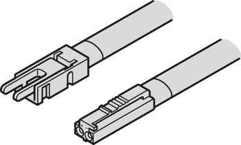 Câble d'alimentation, pour bande LED Häfele Loox5 12 V 5 mm 2 pôles (monochrome)
