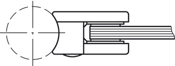 Support de vitre à serrage, modèle 22, système d'assemblage de tubes