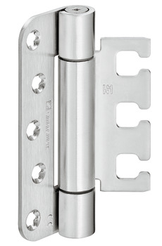 Paumelle de porte pour portes de projet, Simonswerk VX 7728/120, pour portes de projet en feuillure et affleurantes jusqu'à 120 kg