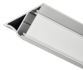 Profil de compensation, Häfele Loox, coudé, hauteur de profil 18,5 mm, aluminium