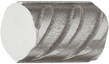 Poignée de Meuble, en acier inox, aspect acier de construction, rond