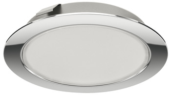 Luminaire à encastrer, Häfele Loox LED 2048 12 V 3 pôles (multi-blanc) diamètre de perçage 55 mm acier