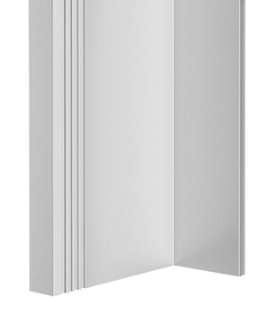 Profilé de poignée, en aluminium, pour portes coulissantes en bois, longueur : 2500 mm