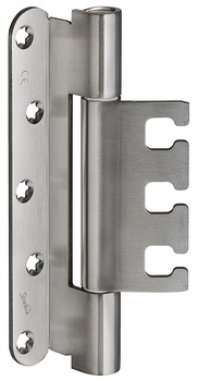 Paumelle de porte pour portes de projet, Startec DHX 2160/18, pour portes de projet en feuillure jusqu'à 160 kg