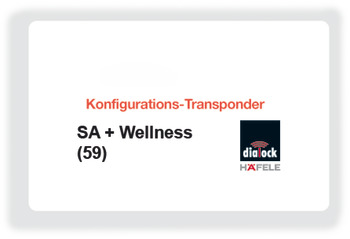 Carte de configuration, SA + Wellness 59, Dialock