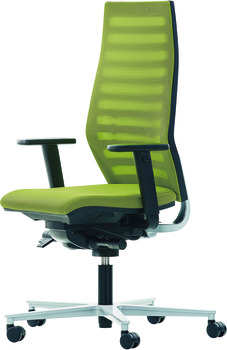 Chaise de bureau, O4009, siège rembourré : housse en étoffe, rembourrage dorsal : Network