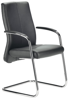 Chaise projet XL, C2011, rembourrage de siège et de dossier : housse en cuir