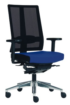 Chaise de bureau, O4006, siège rembourré : housse en étoffe, rembourrage dorsal : Network