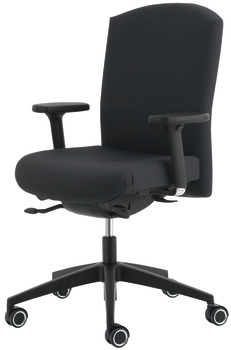 Chaise de bureau, O4002, rembourrage de siège et de dossier : housse en tissu