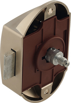 Serrure espagnolette, Push-Lock, axe 25 mm, utilisable d'un côté