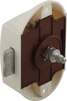 Serrure espagnolette, Push-Lock, axe 25 mm, utilisable d'un côté