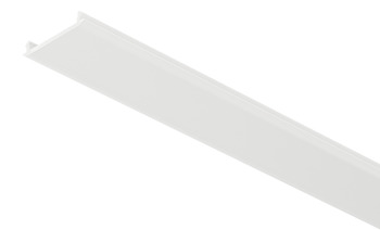 Vitre diffusante pour profil design à monter en applique, pour profilés en aluminium Häfele Loox avec dimension intérieure de 16 mm 