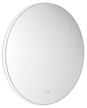 Miroir de salle de bain Häfele, rond, éclairé